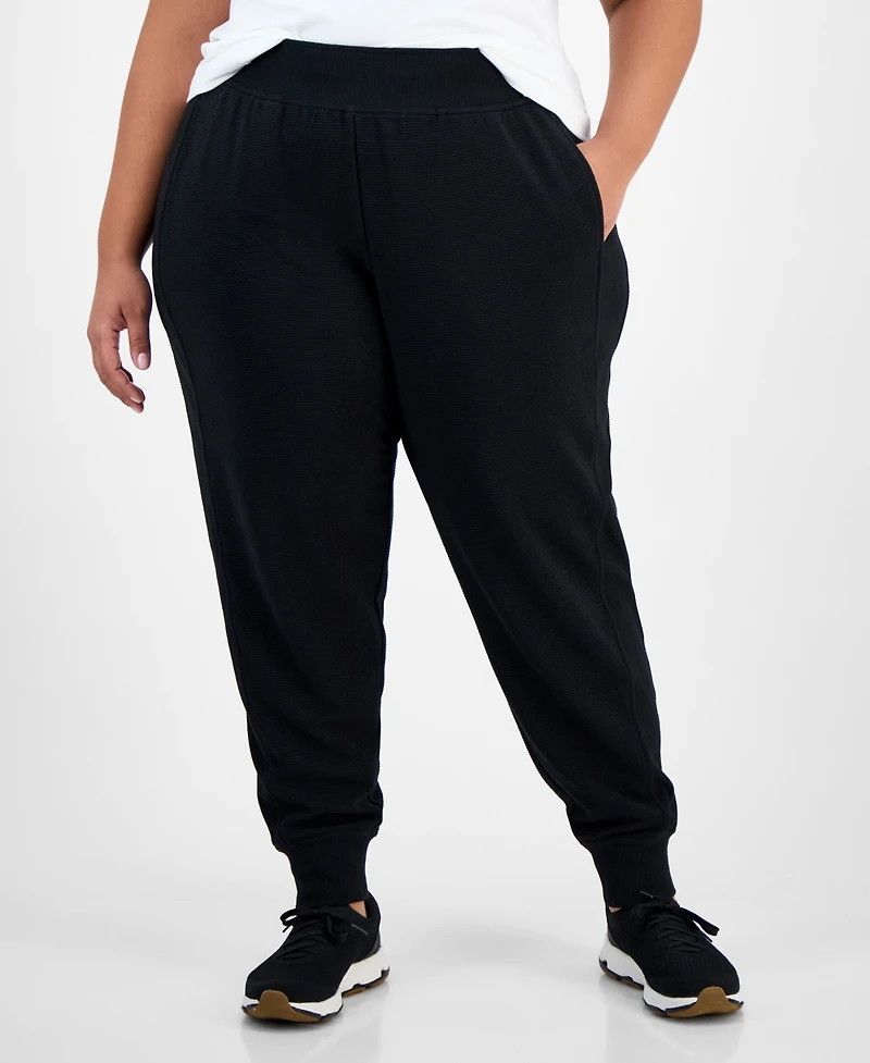 Id Ideology Plus Ottoman Jogger Pants, Created for Macy's