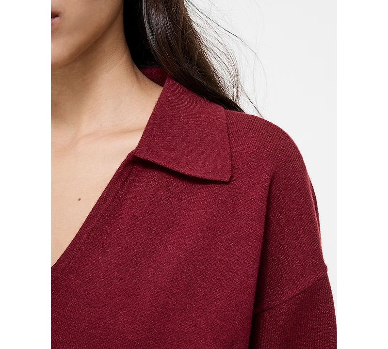 French Connection Women's Sloane Knit Collared Sweater