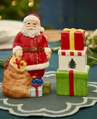 Christmas Tree Santa and Gift Box Salt & Pepper Set