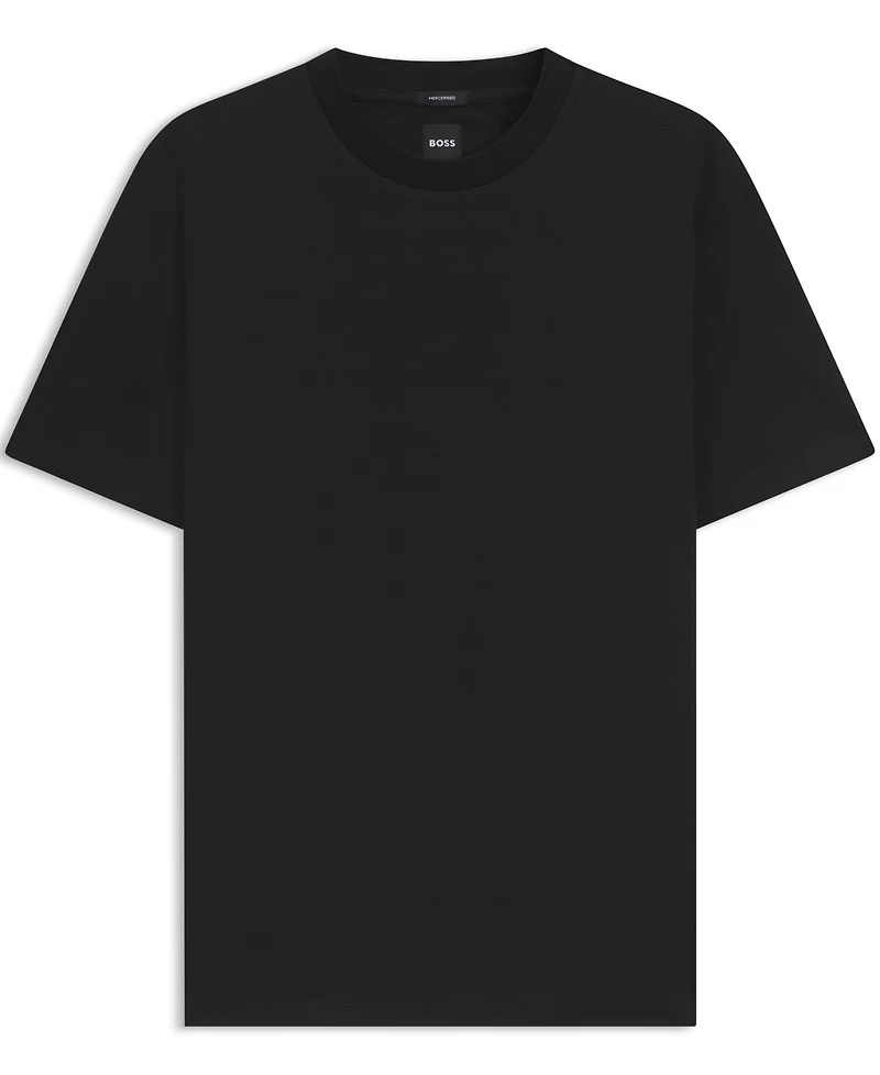Boss by Hugo Men's Micro Pattern Mercerized-Cotton T-Shirt