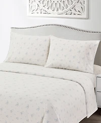 Sunham Callie Floral 200-Thread Count 4-Pc. Sheet Set