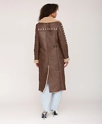 Avec Les Filles Women's Spread Collar Coat