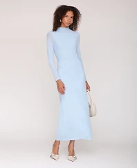 Avec Les Filles Women's Mock Neck Maxi Dress