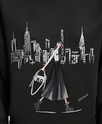 Dkny Women's Empire State Building Graphic Print Sweatshirt