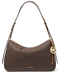 Michael Kors Nolita Medium Signature Logo Shoulder Bag