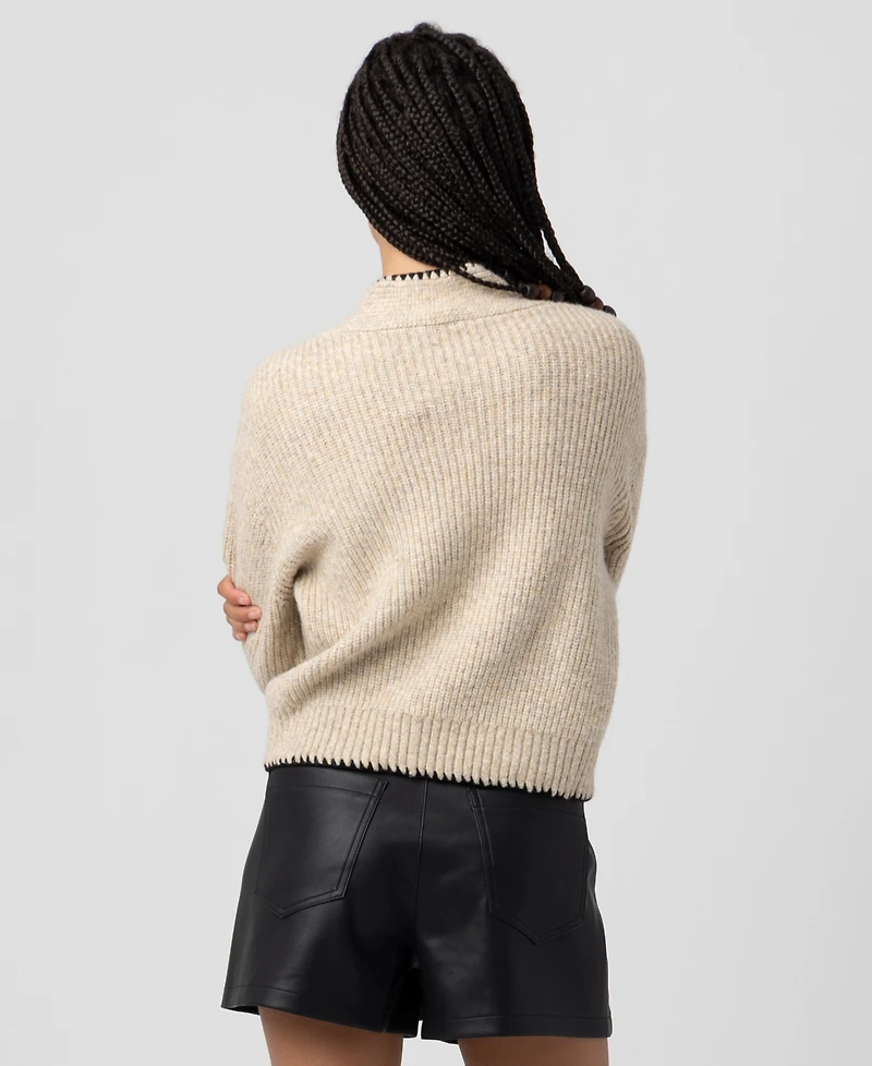 Blank Nyc Women's Whipstitch Detail Cardigan