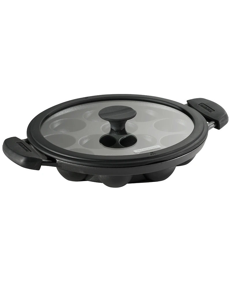 Tramontina Utsava Pre-Seasoned Cast Iron Paniyarakkal with Lid