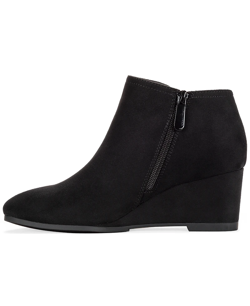 Style & Co Women's Poppyy Wedge Heel Booties, Macy's Exclusive