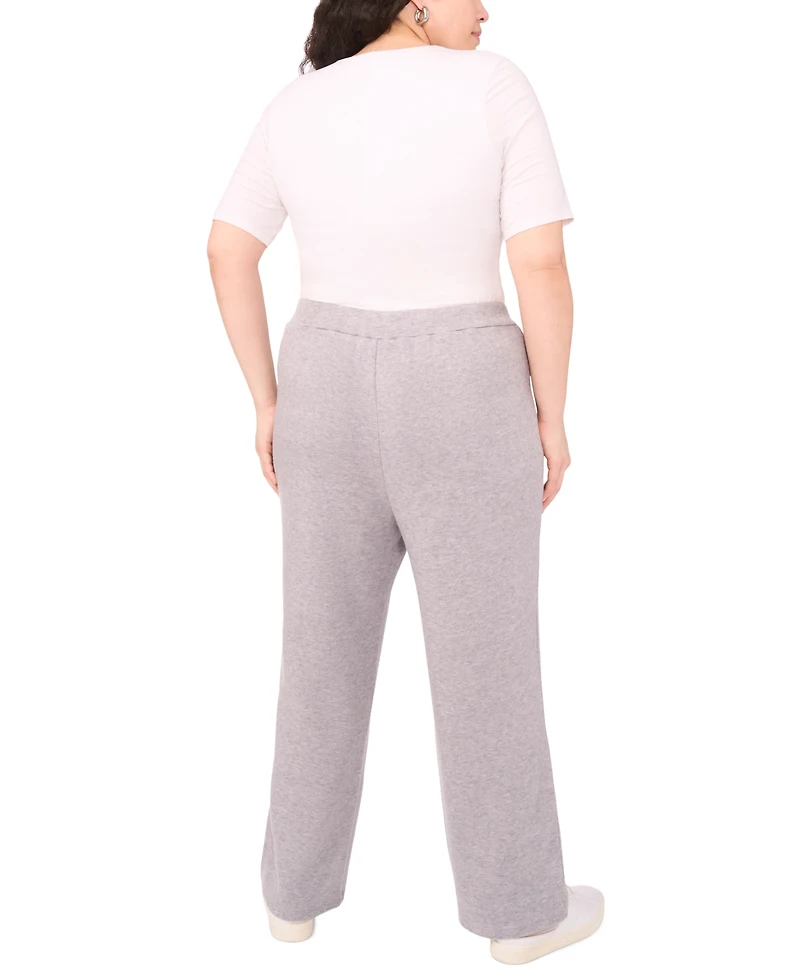 Vince Camuto Plus Center-Front Pleated Pants