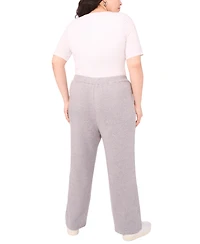 Vince Camuto Plus Center-Front Pleated Pants