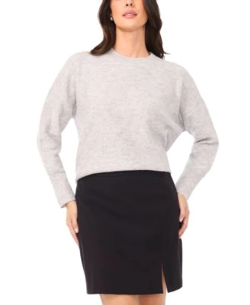 Vince Camuto Womens Sequin Long Sleeve Crewneck Sweater Xxs 3x