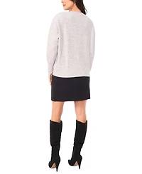 Vince Camuto Women's Crewneck Sequin Long-Sleeve Sweater