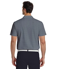 Pga Tour Men's Heathered Stripe Golf Polo Shirt