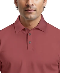Pga Tour Men's Airflux Regular-Fit Mesh Performance Golf Polo Shirt