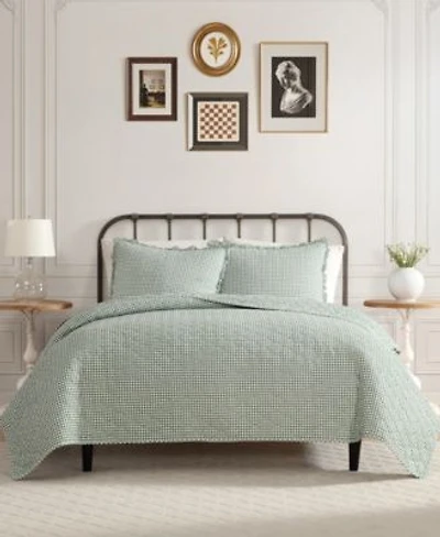 Laura Ashley Gracies Gingham Cotton Quilt Set