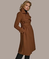 Donna Karan New York Women's Belted Notched-Collar Trench Coat