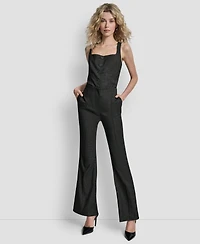 Dkny Women's Fit and Flare Mid Rise Trousers