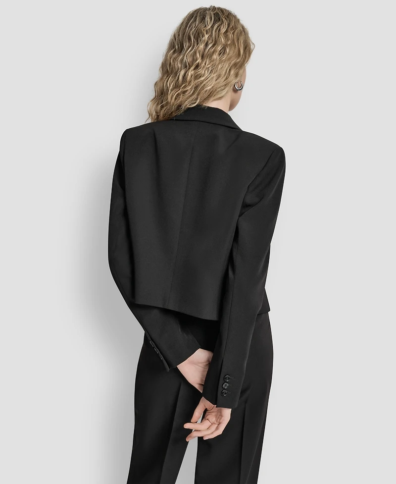 Dkny Women's Cropped Long Sleeve Jacket