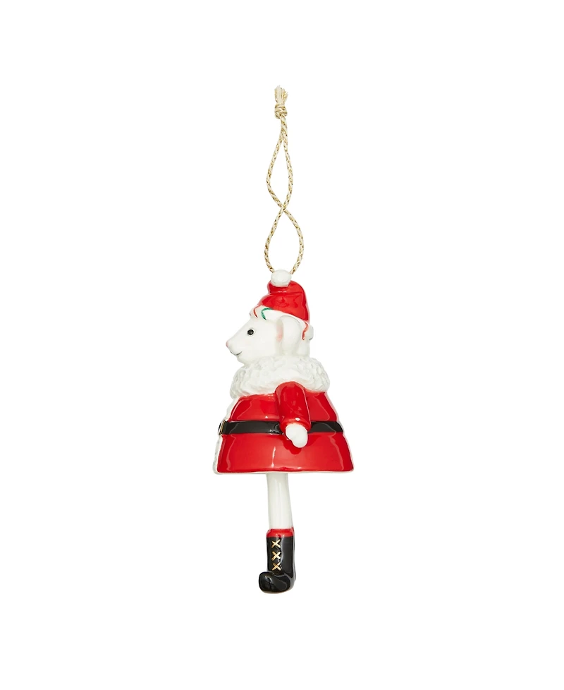 Spode Kit Kemp Christmas Bell Santa Mouse Ornament
