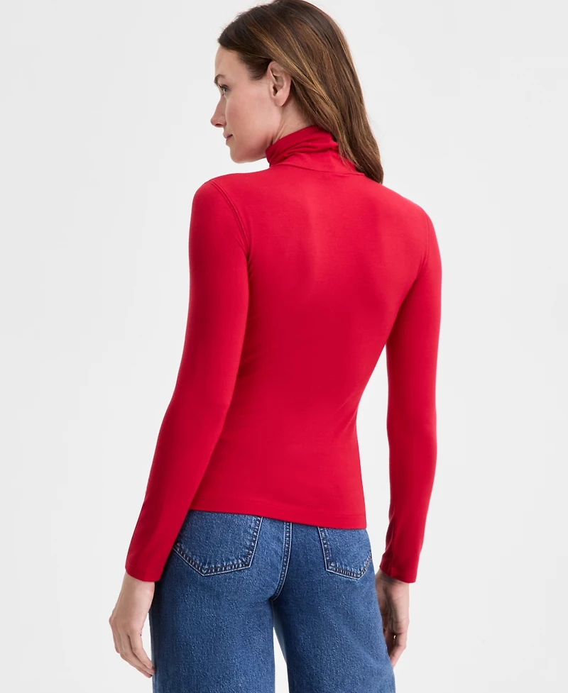 On 34th Women's Modal Long Sleeve Turtleneck, Created for Macy's