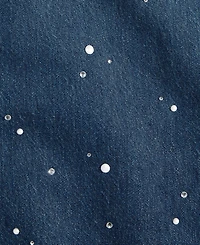 On 34th Women's Midnight-Wash Embellished Wide-Leg Jeans, Macy's Exclusive