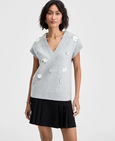 On 34th Women's Embellished Sweater Vest, Macy's Exclusive