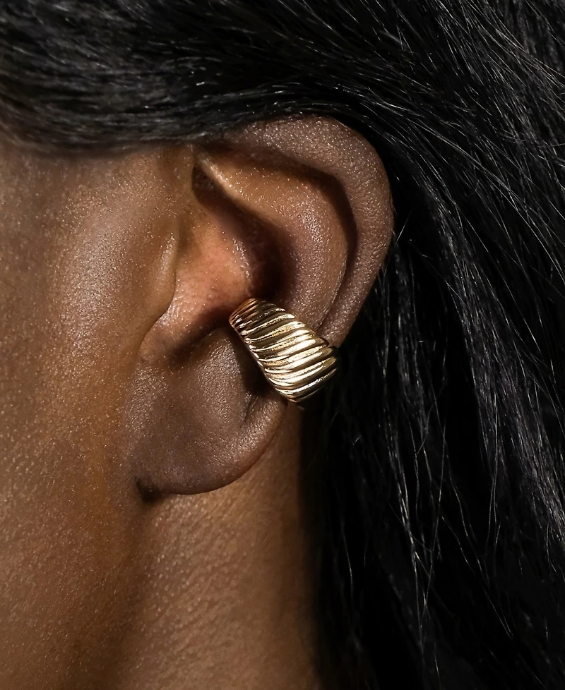 Sterling Forever Beth Twisted Croissant Ear Cuff Earrings