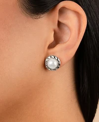 Sterling Forever Eudora Cultivated Pearl Stud Earrings