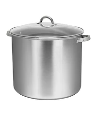 Sedona Kitchen Stainless Steel 27-Quart Stock Pot with Glass Lid