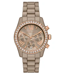 Michael Kors Women's Lexington Chronograph Mink Ceramic Watch, 38mm