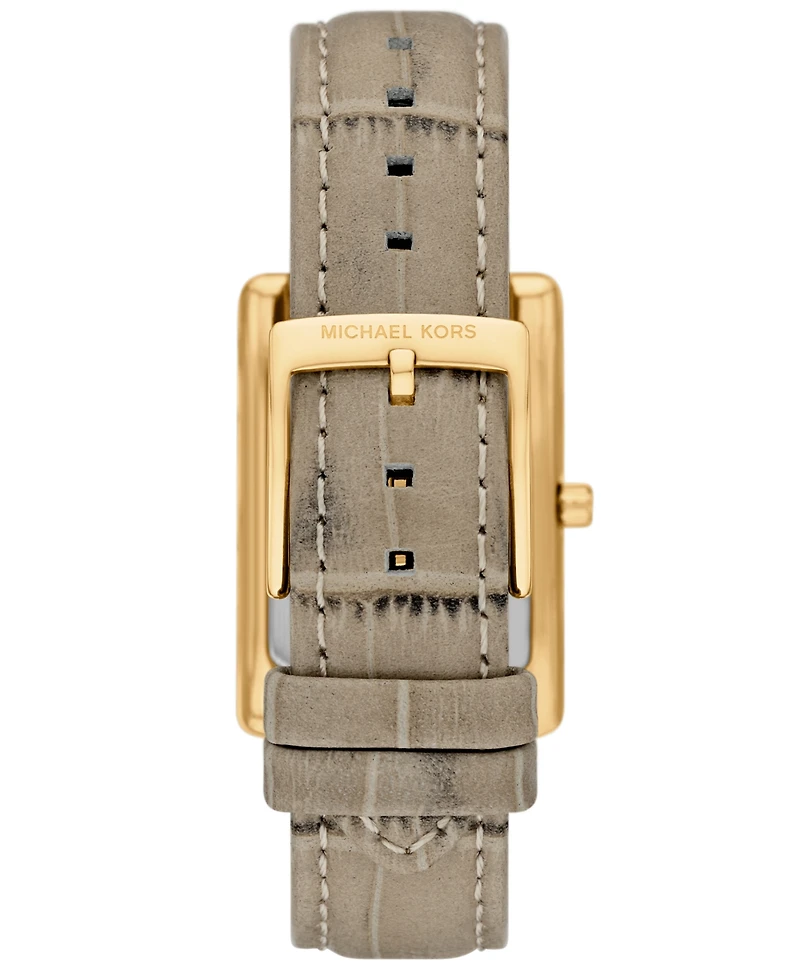 Michael Kors Women's Essex Three-Hand Nude Leather Watch, 26x36mm