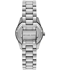 Michael Kors Women's Lexington Multifunction Silver-Tone Stainless Steel Watch, 34mm