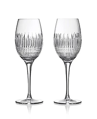 Waterford Lismore Diamond Essence White Wine Medium 15.5oz, Set of 2