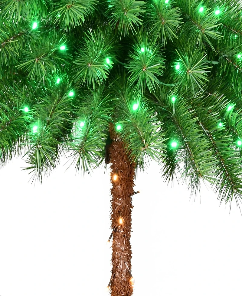 Puleo 6' Pre-Lit Artificial Palm Tree