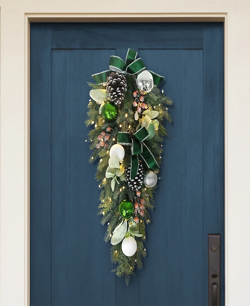 Puleo 28" Pre-Lit Adorned Swag