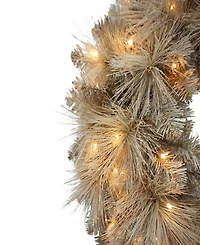 Puleo 24" Pre-Lit Battery-Operated Wreath