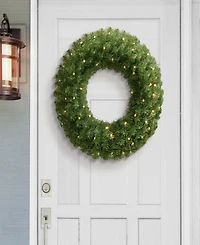 Puleo 24" Pre-Lit Artificial Christmas Wreath