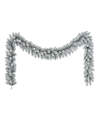 Puleo 9' x 10" Flocked Royal Majestic Fir Garland