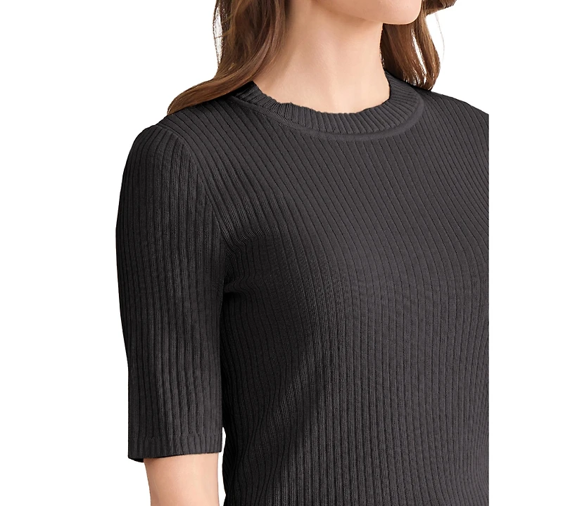 Jones New York Petite Sutton Short-Sleeve Knit Top