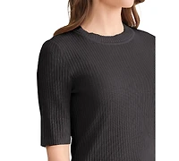 Jones New York Petite Sutton Short-Sleeve Knit Top