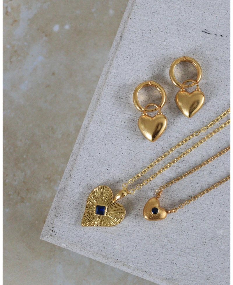 Ottoman Hands Marina Heart Pendant Necklace