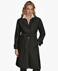 Donna Karan New York Women's Single-Breasted Belted Trench Coat
