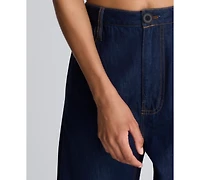 Kenneth Cole Women's High-Rise Pleated Jeans