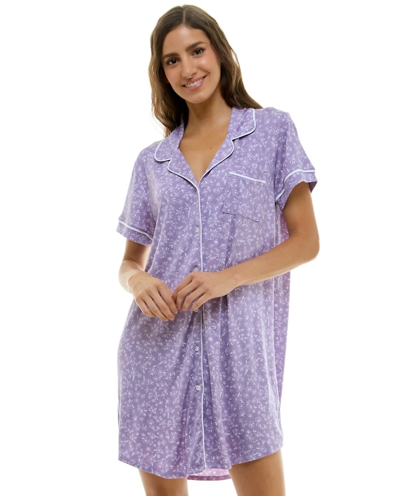 Derek Heart Women's Printed Sleepshirt