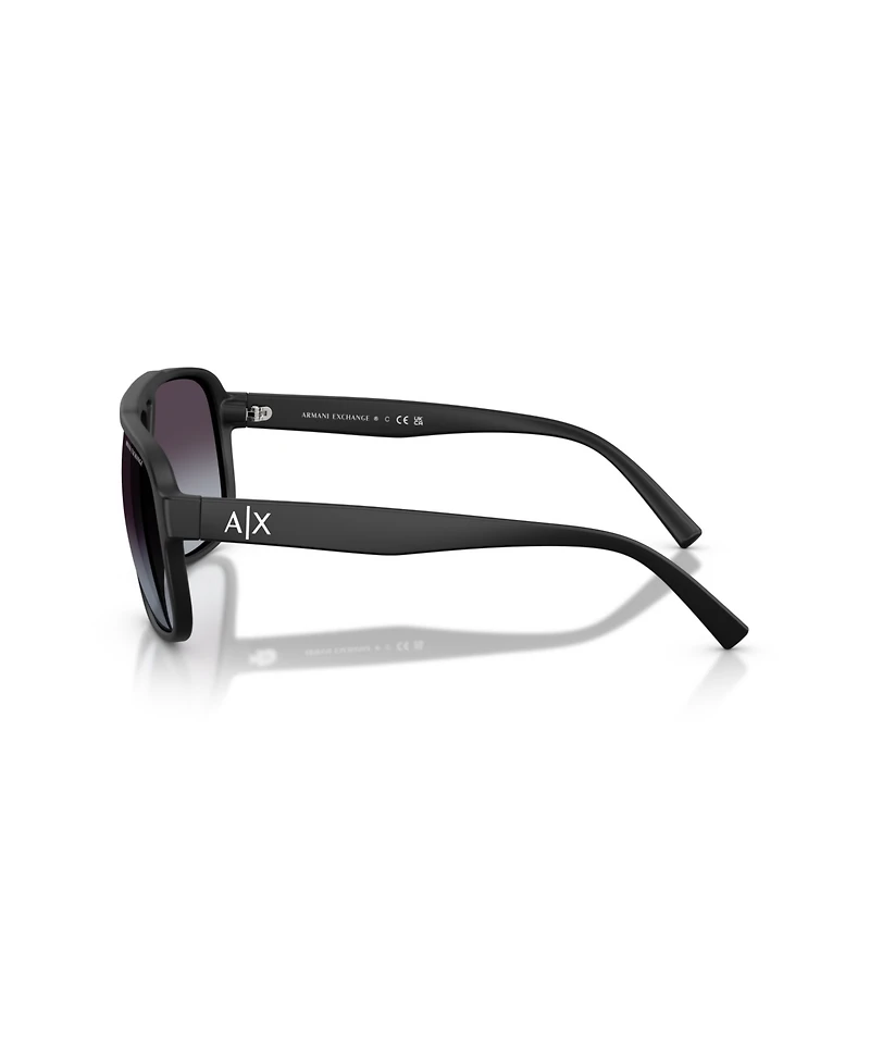 Armani Exchange Men's Rectangle Sunglasses, AX4104S