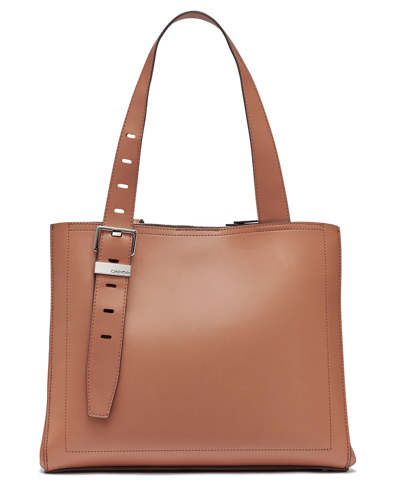 Calvin Klein Women's Lowen Triple Compartment Adjustable Tote Bag