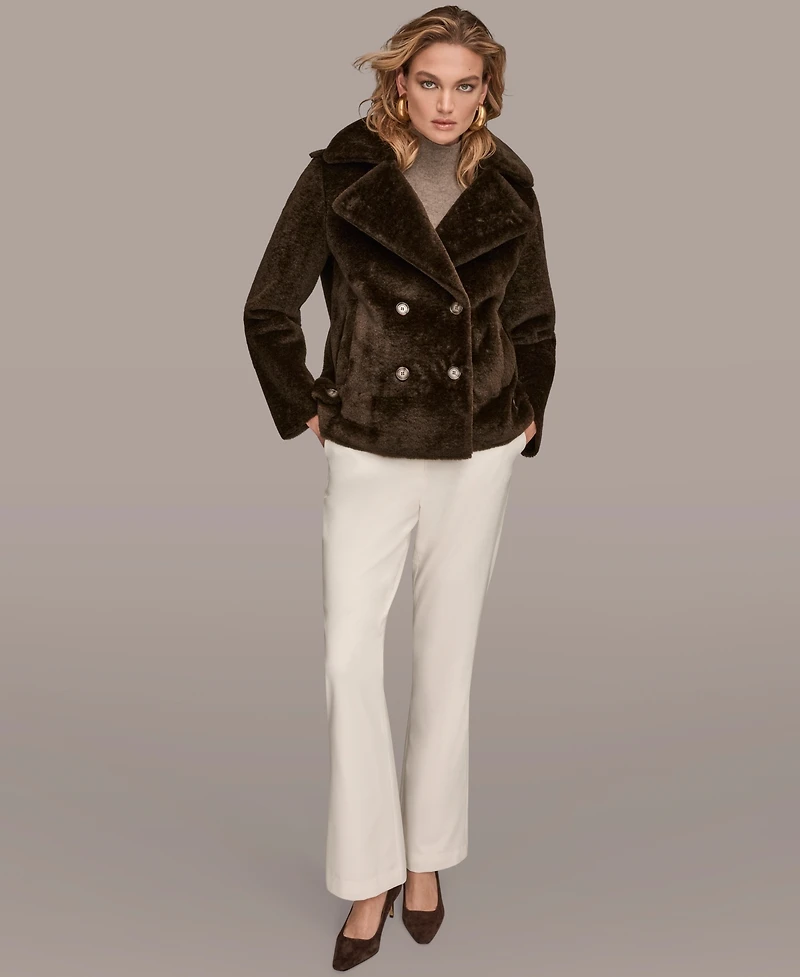 Donna Karan New York Women's Double-Breasted Coat