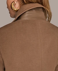 Donna Karan New York Women's Notch Collared Belted Coat