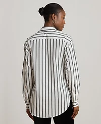 Lauren Ralph Women's Relaxed Fit Striped Shirt