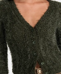 Guess Women's Bea Open Stitch Long Sleeve Cardigan Sweater